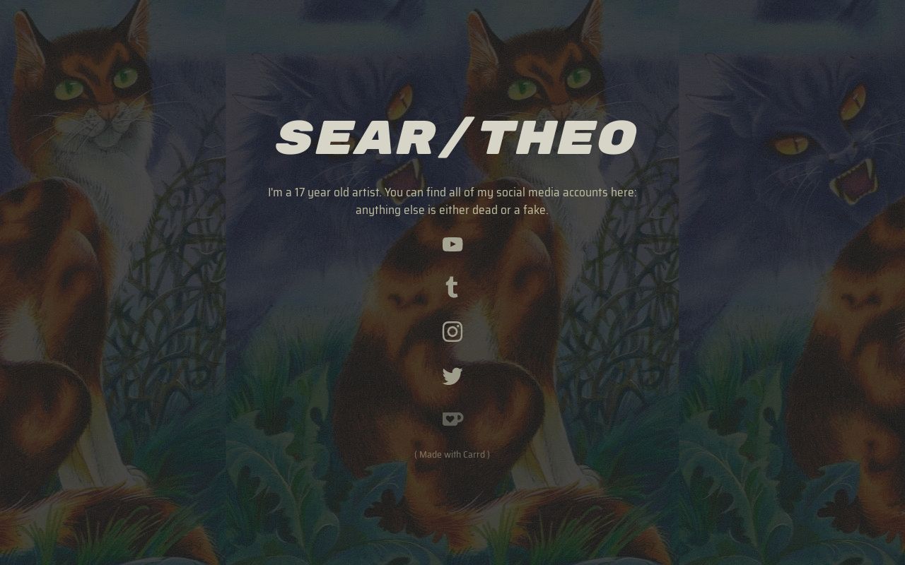 Carrd profile picture for @sear